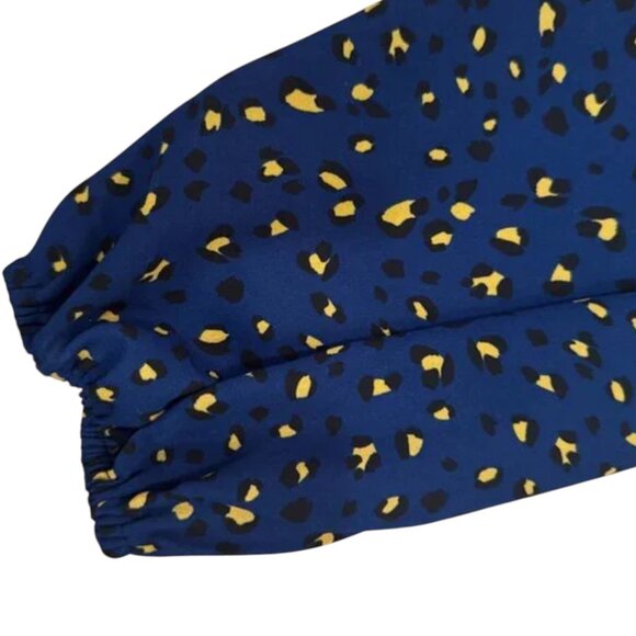 BB DAKOTA by Steve Madden Blue Flowy Blouse Women's Small - Picture 6 of 6